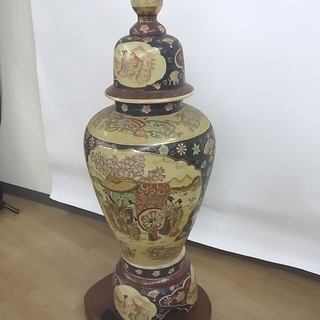 ◇ 九谷焼 飾り壷 全高135cm 総重量28kg 大壺 美術品 骨董品 手渡しのみ 静岡市