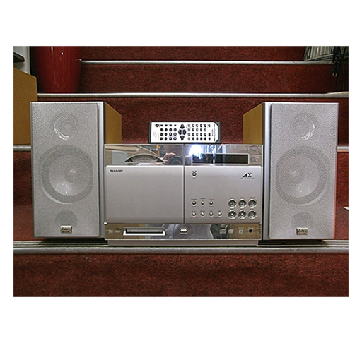 〇 リモコン付き＆録音可能【シャープ CD/MDミニコンポ AM/FMラジオ】SD-K800-S 1ビットデジタルシステム オーディオ