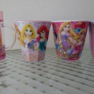 ディズニープリンセス シリーズ コップ ４つ