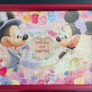 ミッキー&ミニー 額入り ディズニー パズル ウェディングにも！
