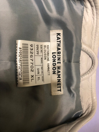 中古品　KATHARINE HAMNETT LONDON WILD SHEEP SINGLE BLOUSON GREY