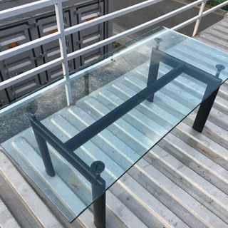 Cassina カッシーナ LC6 ダイニングテーブル ガラステーブル ル