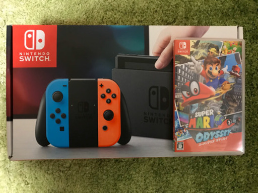 ニンテンドースイッチ(L)ブルー(R)レッド　スーパーマリオオデッセイ