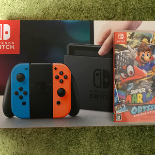 ニンテンドースイッチ(L)ブルー(R)レッド スーパーマリオオデッセイ