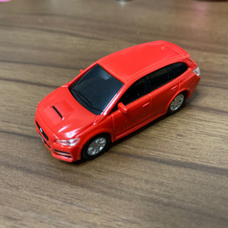 スバル　レヴォーグ　プルパックミニカー　赤の画像
