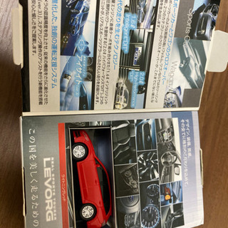 スバル　レヴォーグ　プルパックミニカー　赤の画像