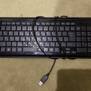 DELL 18.5インチワイド液晶モニター（ディスプレイケーブル付）、USBキーボードの画像