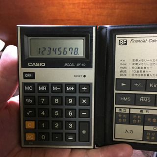 《処分しました》金融電卓 カシオBF−80の画像