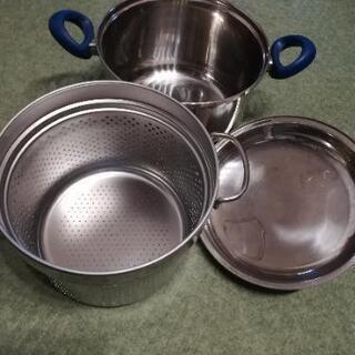 スパゲティ　ゆで鍋の画像