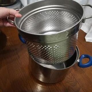 スパゲティ　ゆで鍋の画像