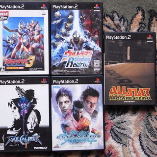 PS、PS2 格闘ゲームセット（格闘ゲームソフトとジョイスティッ...