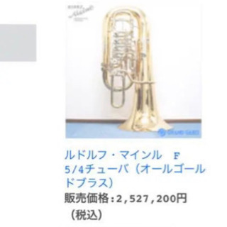 日本では販売なし！！オールハンドメイド ルドルフ・マインル Fチューバの画像