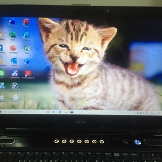 Office2019付き/富士通FMV-BIBLO 4GB / 120GB（SSD）/ 15.6インチ / Win10 Pro 64bitの画像