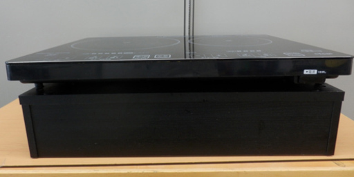 PayPay対応 IHクッキングヒーター 2013年製 台付き アイリスオーヤマ/IRIS OHYAMA　2口 工事不要 100V EIH1470-B 札幌市西区西野