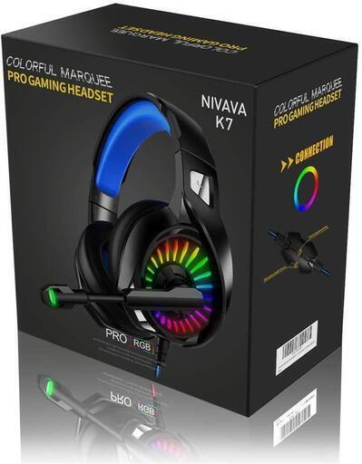 新品未使用　ゲーミングヘッドセット マイク付き 高音質ステレオ LEDライト 伸縮可能 PS4 PC対応