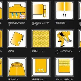 米軍御用達”ザ・迷彩”レインスーツ グリーン　LL！の画像