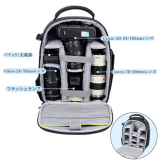 カメラリュック、防水、EVA構造設計、カメラ保護、