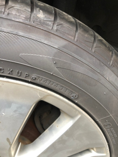 アルファード　純正　ホイール　バリ溝