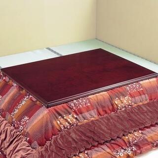 こたつ天板 75×75cm 温かみのある紫檀調仕上げの画像