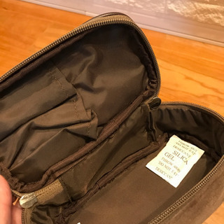 未使用　化粧ポーチ　茶系の画像