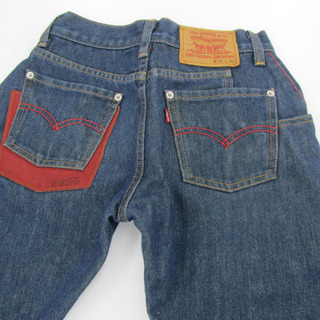 リーバイス×コカ・コーラ コラボ ジーンズ W28 L30 3D-JEANS LEVI'S × Coca Cola デニム レディース 非売品 札幌市 屯田店の画像