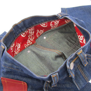 リーバイス×コカ・コーラ コラボ ジーンズ W28 L30 3D-JEANS LEVI'S × Coca Cola デニム レディース 非売品 札幌市 屯田店の画像