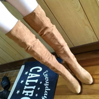 キャメルロングブーツ　新品！
