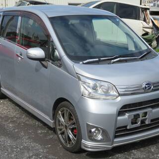 ムーブカスタムRS＊令和３年１１月＊ターボ＊社外ナビ！＊ワンセグ＊CD＊AUX＊バックカメラ＊ETC＊スマートキー＊プッシュスタートの画像