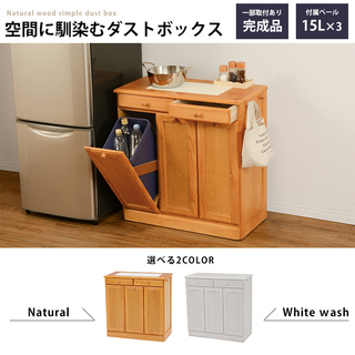 ダストボックス ゴミ箱に見えないキッチンカウンターの画像