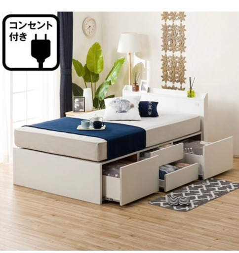ニトリのセミダブルベッド