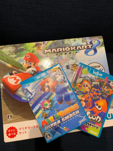 Wiiu 32GB マリオカート8セット　スプラトゥーン、マリオテニス付き