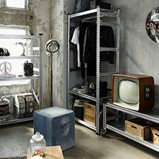 テレビ台/棚　差し上げます　METALSISTEM メタルシステム W1200 5段 スチールシェルフの画像