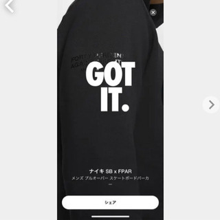 NIKE×FPAR パーカー M