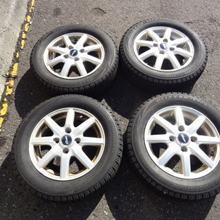 【恵庭】9分山ごく上品　VRX　155/65R13+アルミホイール　スタッドレス　4本