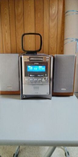 ミニコンポCD、MD、カセットテープ、ラジオ