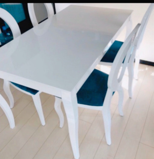 猫足 ダイニングテーブル 椅子4脚セット