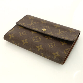 ルイヴィトン LOUIS VUITTON モノグラム ポルトフォイユシェキエ M61200 二つ折財布 男女兼用 【mo】【中古】