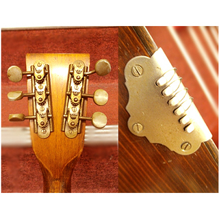 札幌 ジャンク 希少品【3コース6弦 バラライカ 教本付き】балалайка 北川つとむ ロシア 民族楽器 弦楽器 ストリングス 旧ソ連 本郷通店の画像