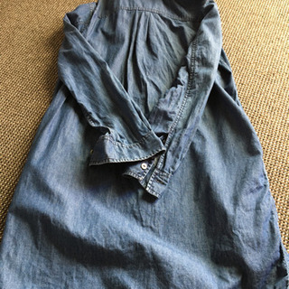 UNIQLO デニム　ミニ　ワンピの画像