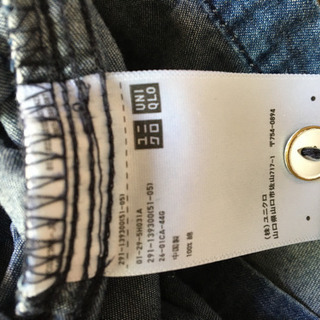 UNIQLO デニム　ミニ　ワンピ