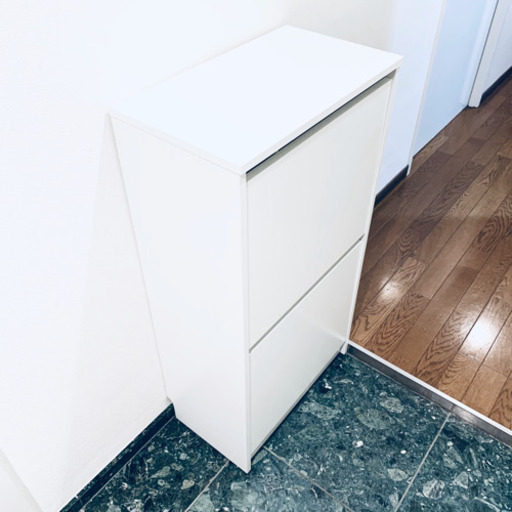 薄型シューズラック ホワイト