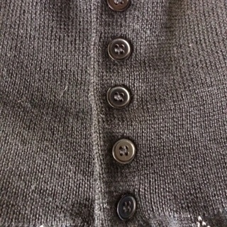 美品 プルクワ POUR QUOI  ニットカーディガン 40 アーガイルの画像