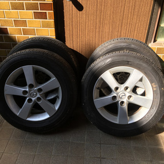 マツダプレマシー　タイヤ　ホイールタイヤ　195/65R15　ブリジストン ノーマルタイヤ 195⁄65R15 ホイル付 マツダプレマシー 使用期間短いです