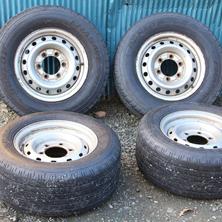 DUNLOP ENASAVE SPLT50 195/75R15 18年製 2本 SP355 265/50R14 18年製 2本(10MT1458YGG)