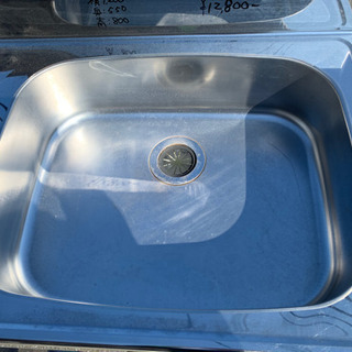 ☆中古品 1槽シンク 作業台付き 1200x550x800☆