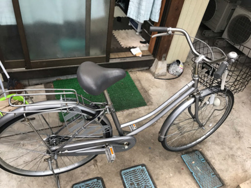 27インチギア無し自転車 シルバー売ります