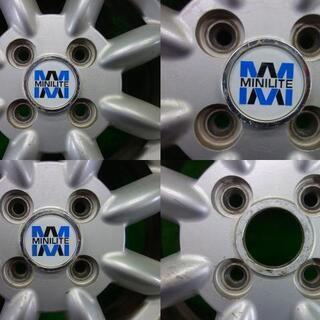 ☆4本SET☆ ムーヴラテ L550S アルミホイールセット MINILITE ミニライト 14インチ 14×4.5J+45 4穴の画像