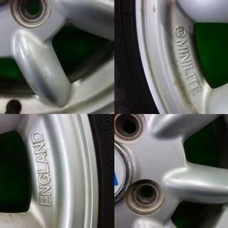 ☆4本SET☆ ムーヴラテ L550S アルミホイールセット MINILITE ミニライト 14インチ 14×4.5J+45 4穴の画像