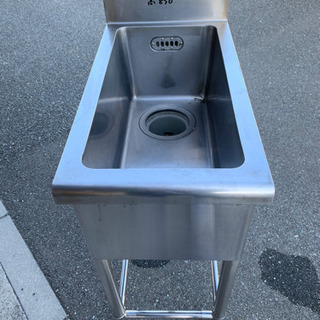 ☆中古品　厨房用品　1槽シンク　380x750x850☆