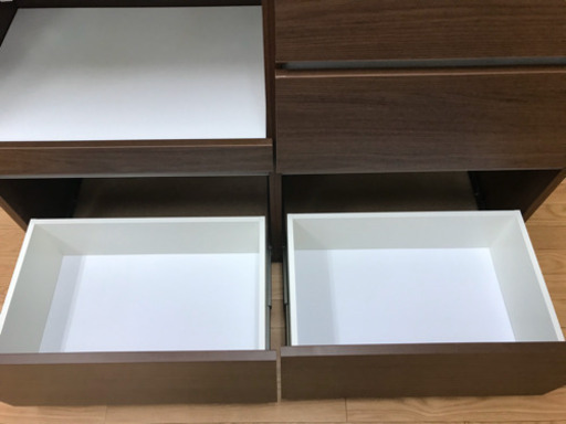 【リサイクルサービス八光　田上店　配達・設置OK】ブラウン木目調　食器棚